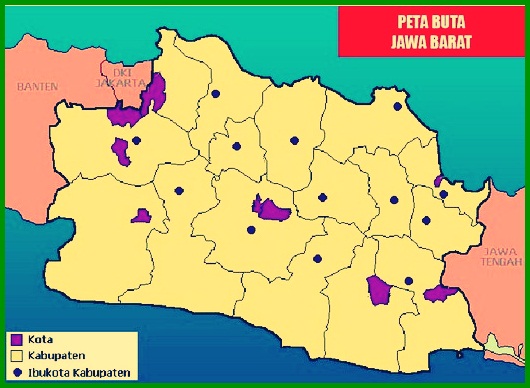 Carte aveugle de Java occidental