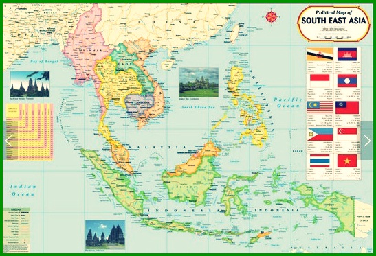 Peta Asia Tenggara Lengkap
