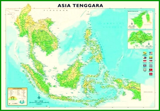 दक्षिण पूर्व एशिया का नक्शा