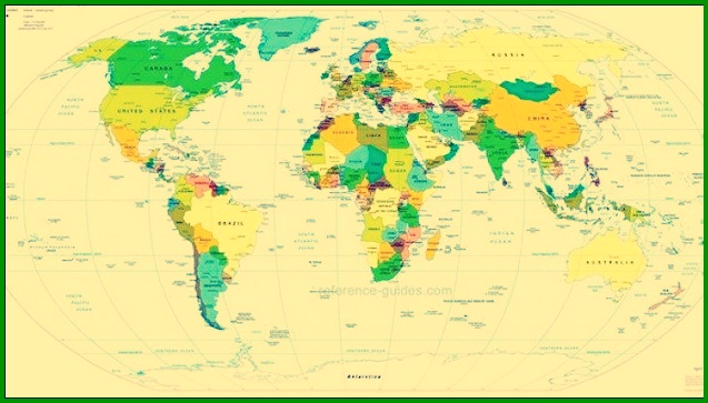 أكمل خريطة العالم