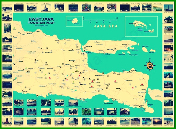 أكمل خريطة جاوة الشرقية