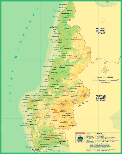 West Sulawesi Map
