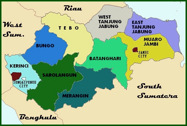 Jambi Regency Map