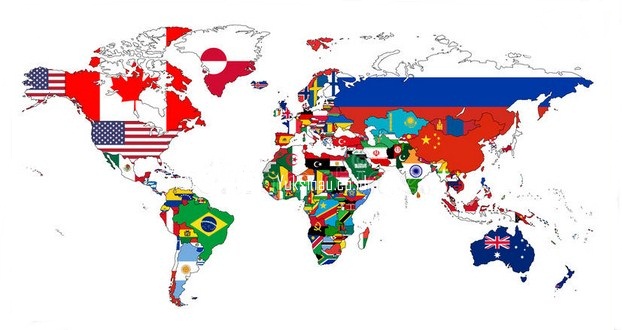 خريطة الدول المتقدمة والنامية